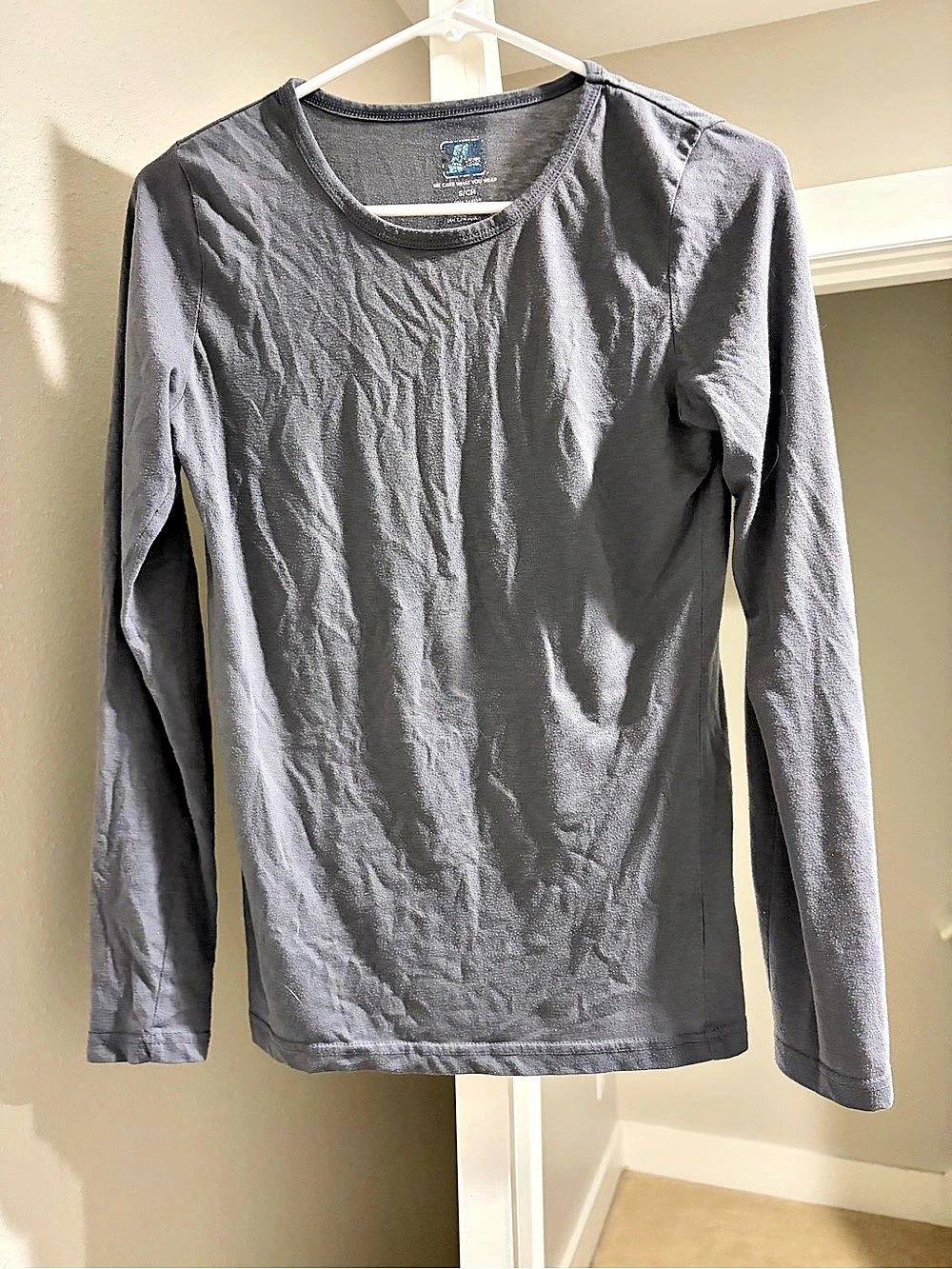 ADAR Long Sleeve Tee in Gray Small
